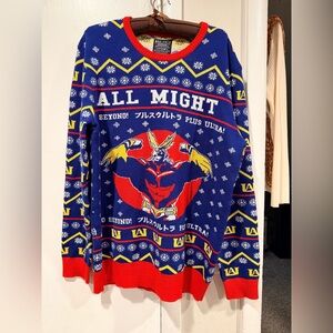 My Hero Academia All Might Ugly Holiday Sweater - BoxLunch Exclusive size XL